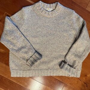 BODEN Speckled Fluffy Sweater Ivory Size US 8